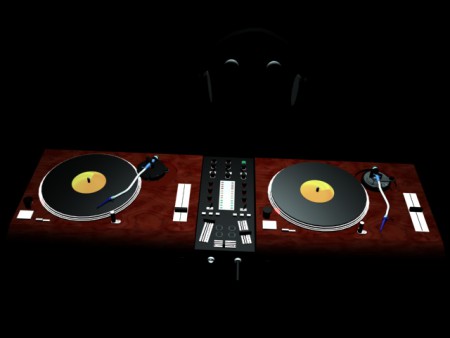 Platines Dj 3Dsmax